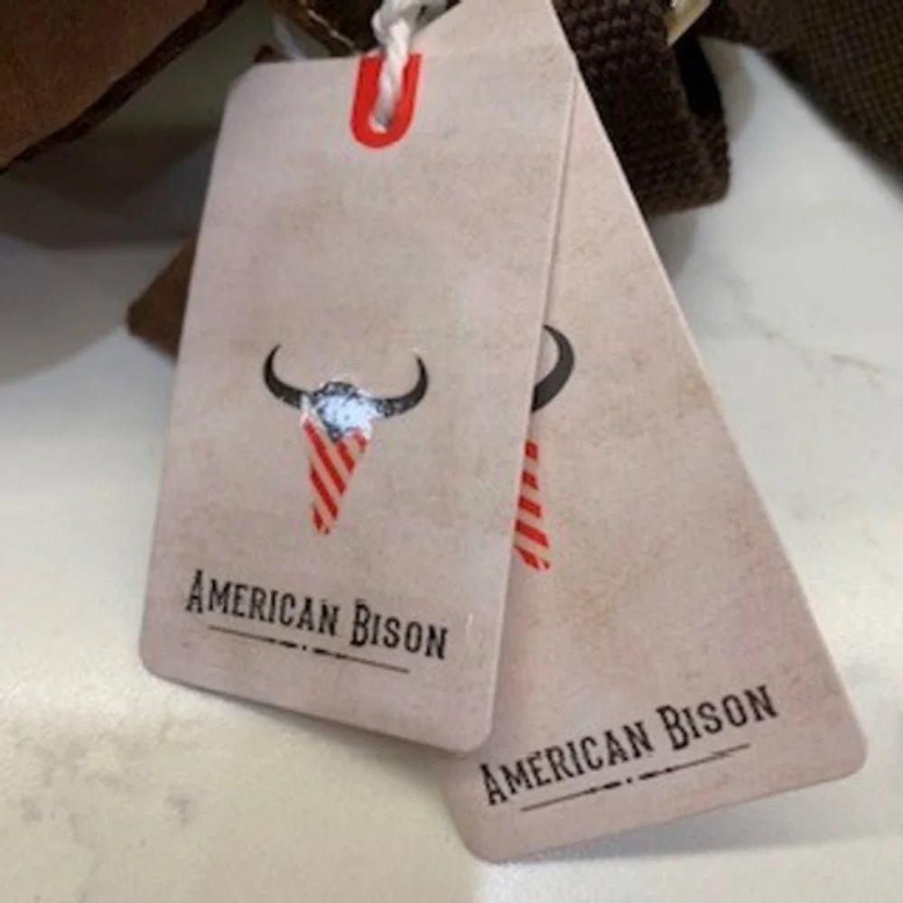American Bison Brown Genuine Leather Sling Bag Crossbody Backpack ABBG 41-25211